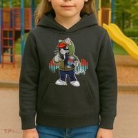 Hip Hop DJ Cat Catnip Records Kids Hoodie thumb 3