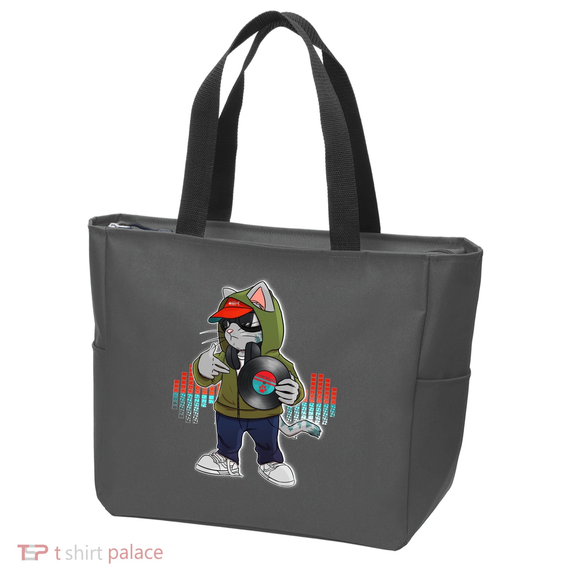 Hip Hop DJ Cat Catnip Records Tote Bag
