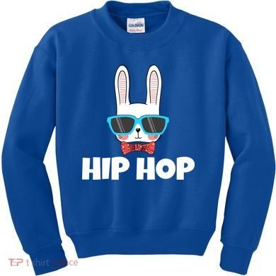Hip Hop Easter Bunny Kids Sweatshirt