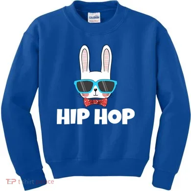 Hip Hop Easter Bunny Kids Sweatshirt
