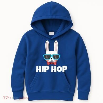 Hip Hop Easter Bunny Kids Hoodie