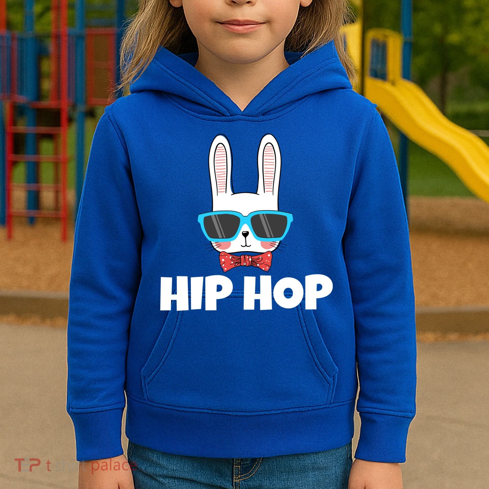 Hip Hop Easter Bunny Kids Hoodie
