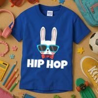 Hip Hop Easter Bunny Kids T-Shirt thumb 3