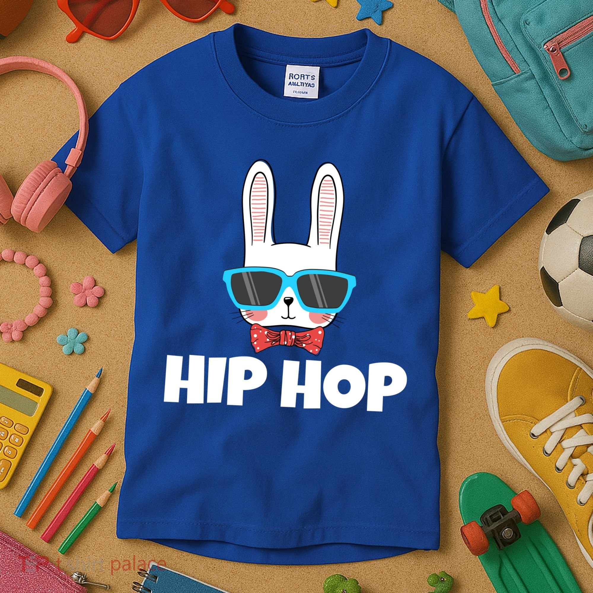 Hip Hop Easter Bunny Kids T-Shirt