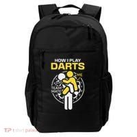 How I Play Darts Funny Darts Player Backpack thumb 0