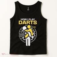 How I Play Darts Funny Darts Player Tank Top thumb 2