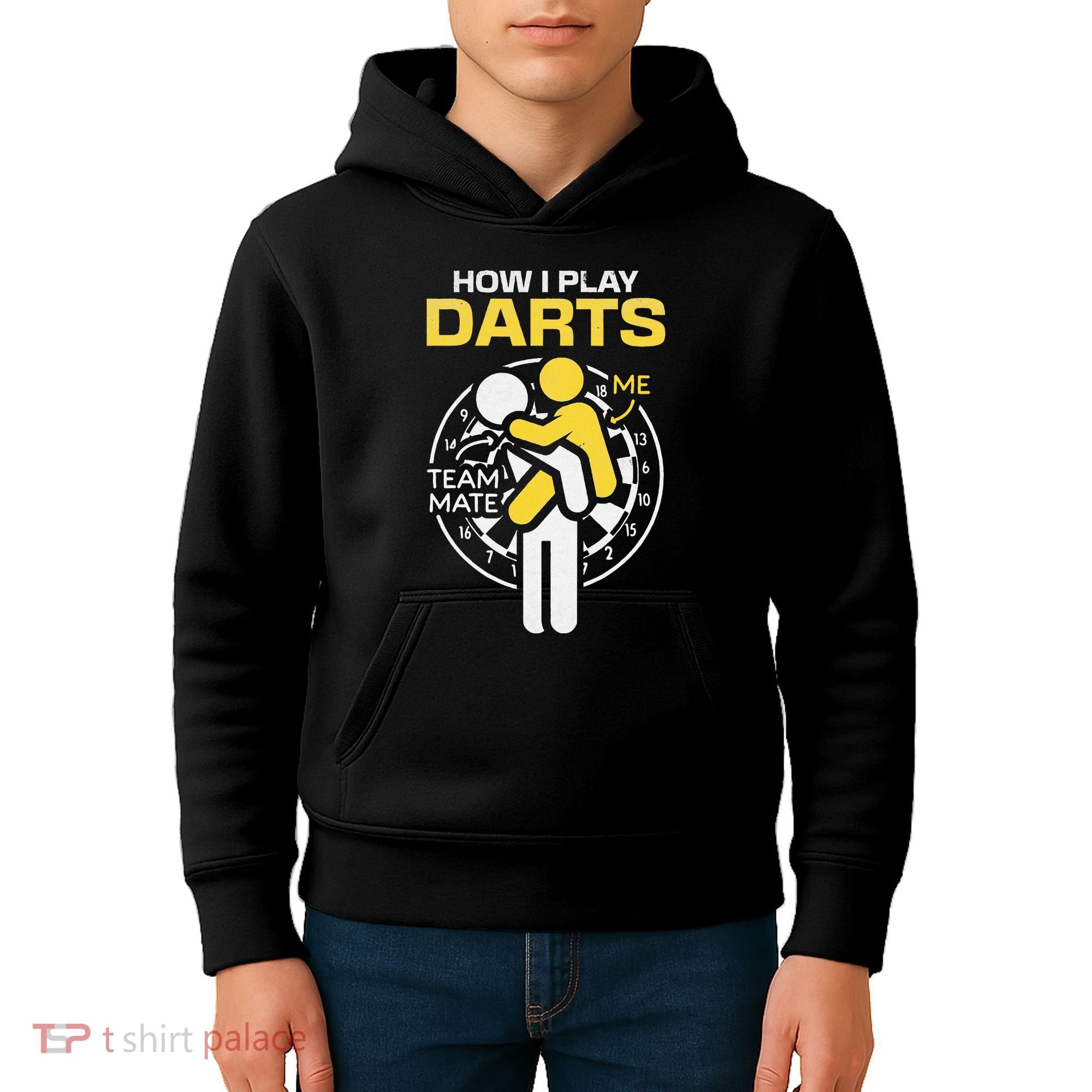 How I Play Darts Funny Darts Player Kids Hoodie