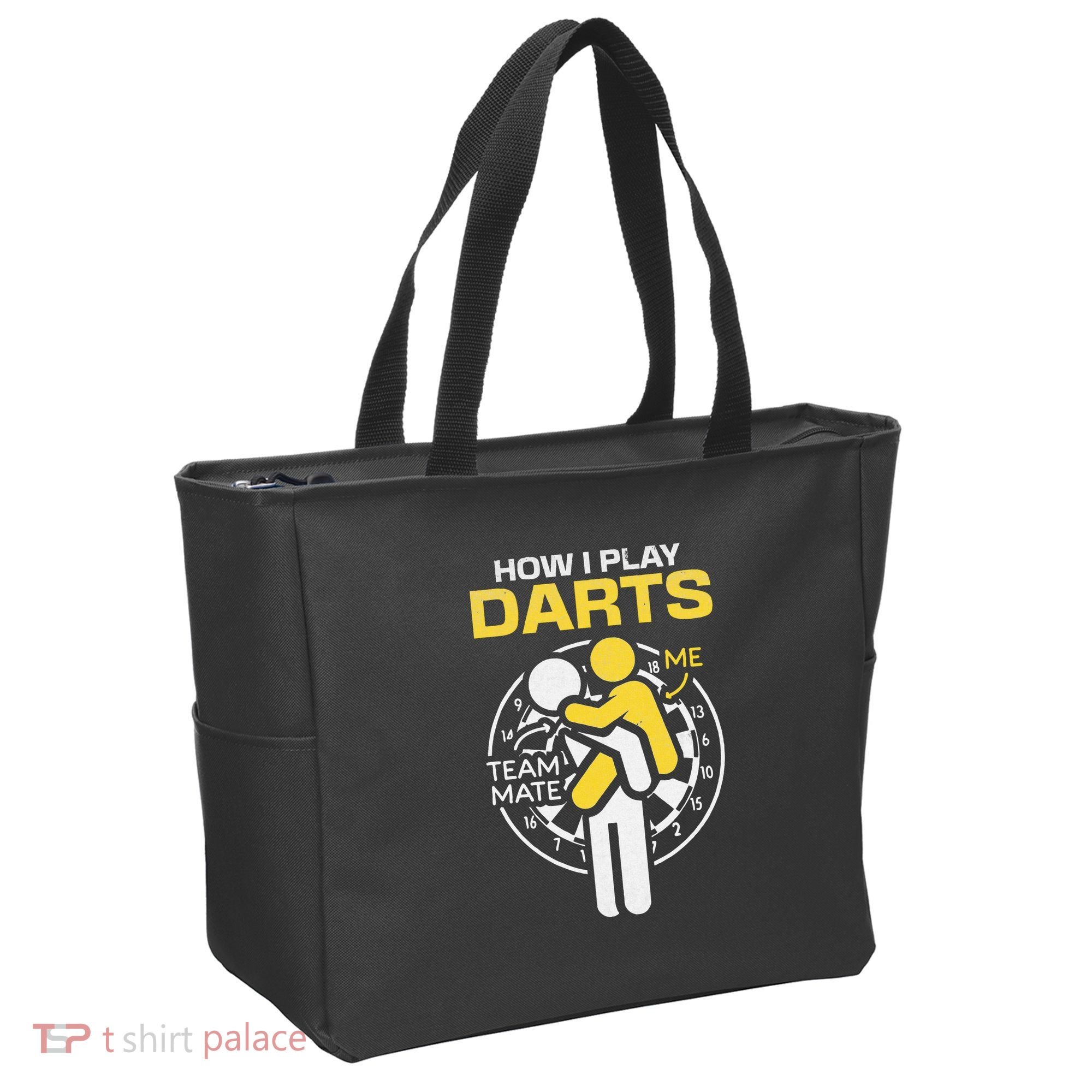 How I Play Darts Funny Darts Player Tote Bag