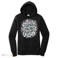 Healing In Progress Please Be Kind Floral Positive Women's Hoodie thumb 0
