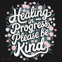Healing In Progress Please Be Kind Floral Positive Women's Tank Top thumb 5