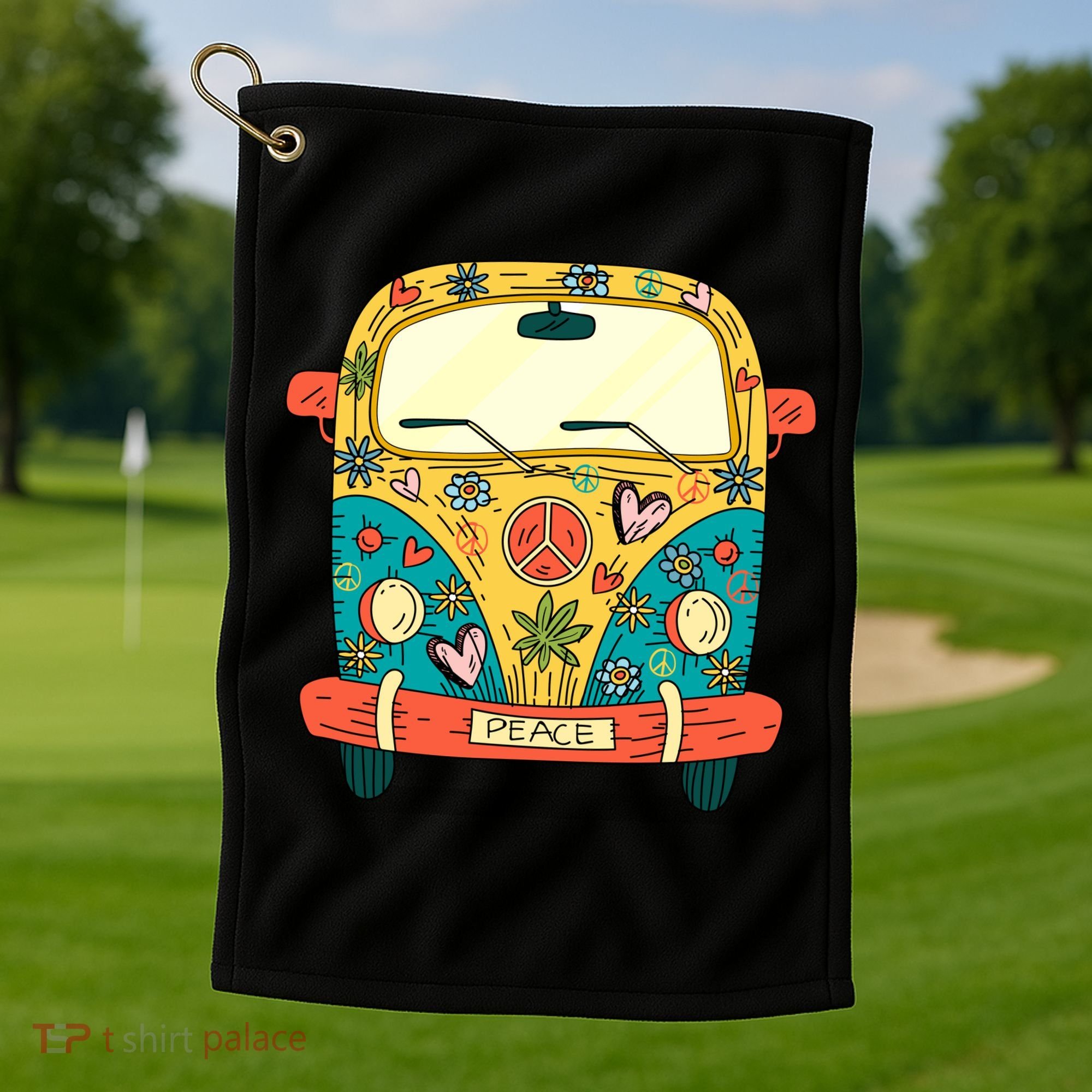 Hippe Peace Van Golf Towel