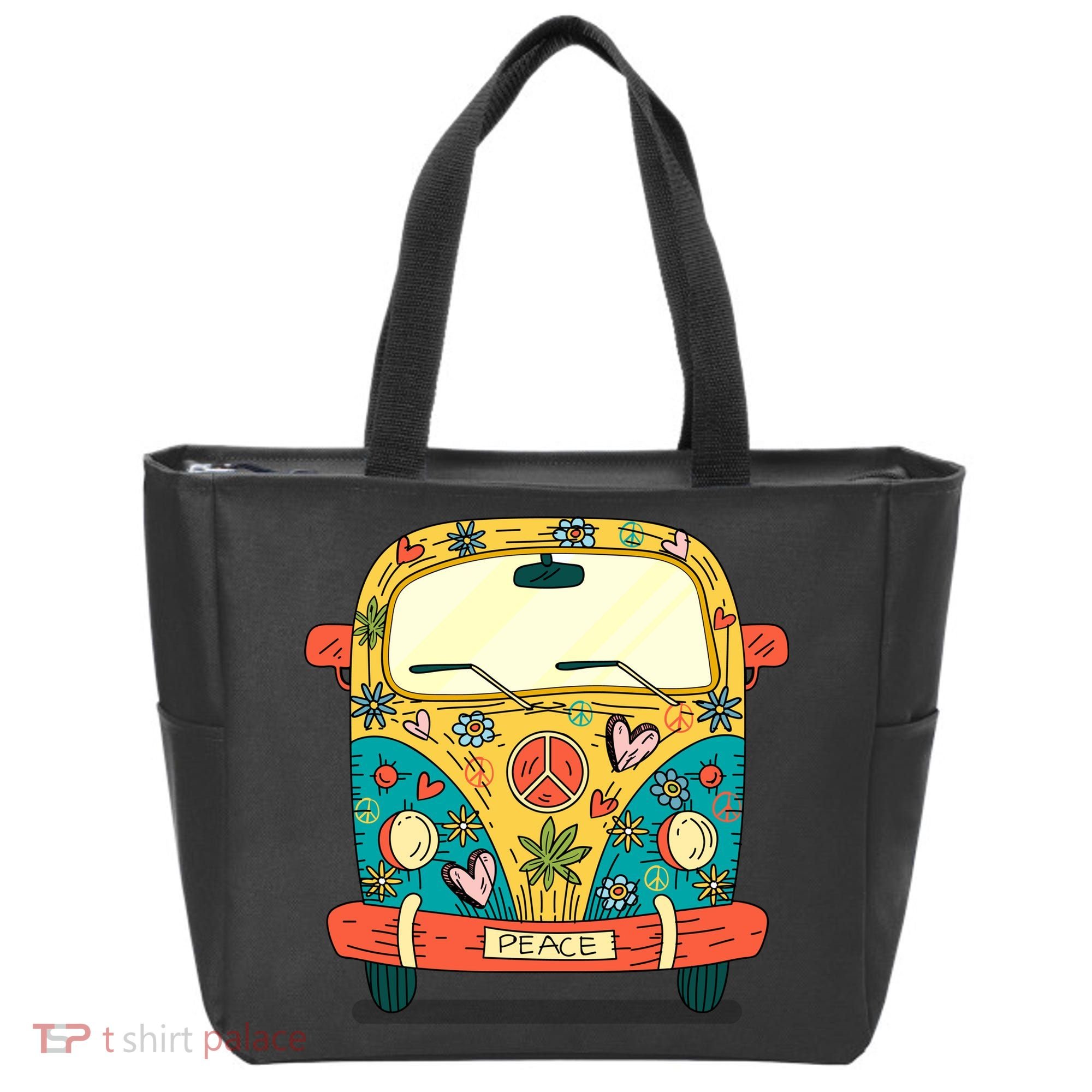 Hippe Peace Van Tote Bag