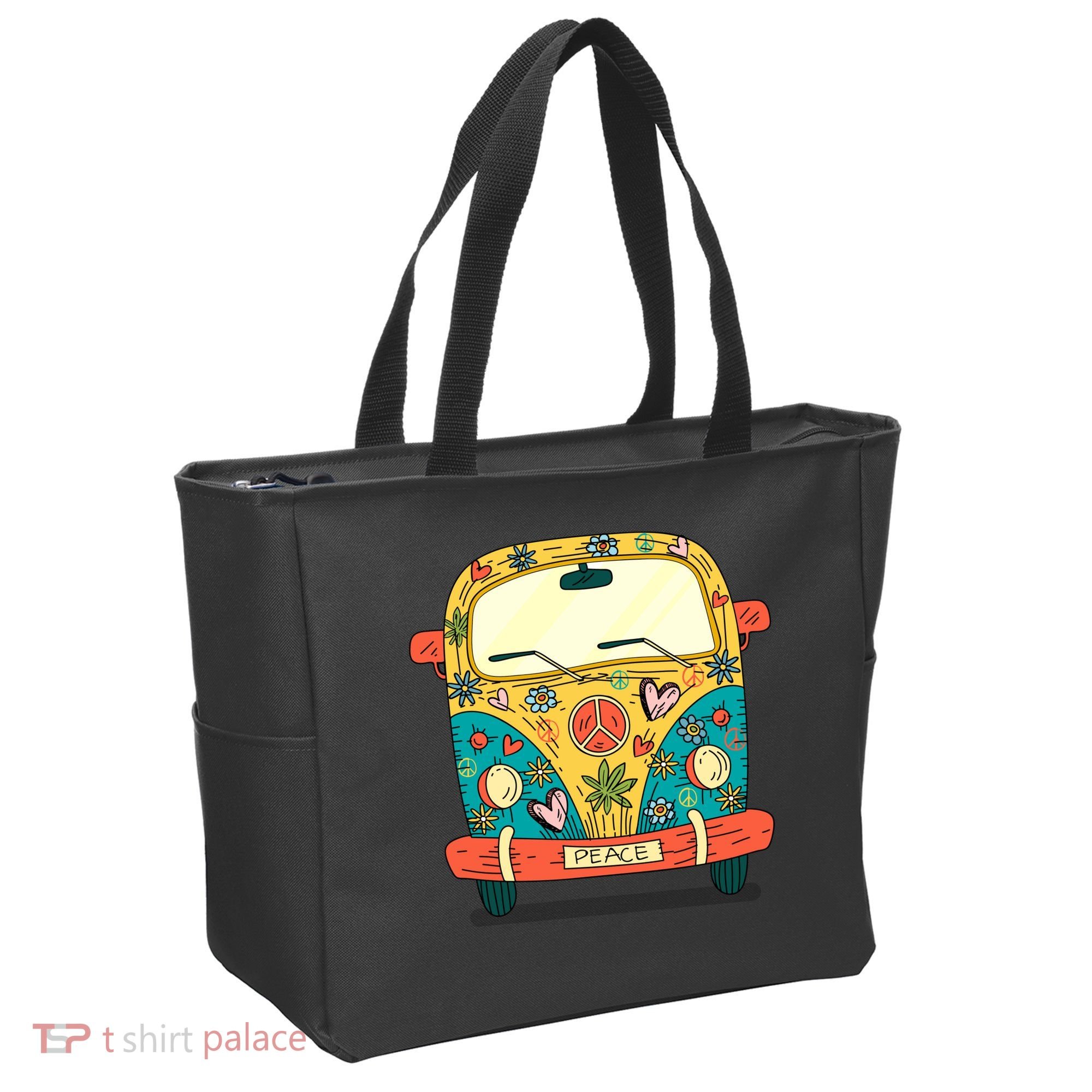 Hippe Peace Van Tote Bag