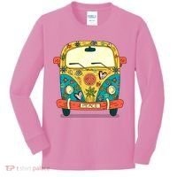 Hippe Peace Van Kids Long Sleeve Shirt thumb 0