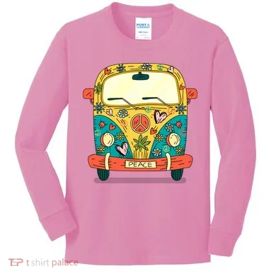 Hippe Peace Van Kids Long Sleeve Shirt