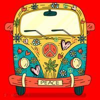 Hippe Peace Van Santa Hat thumb 1