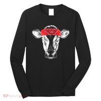 Hippie Cow Red Bandanna  Long Sleeve Shirt thumb 0