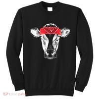 Hippie Cow Red Bandanna  Sweatshirt thumb 0