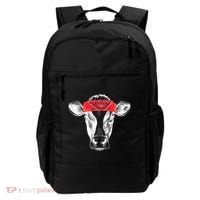 Hippie Cow Red Bandanna  Backpack thumb 0