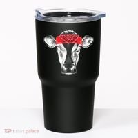 Hippie Cow Red Bandanna  Tumbler thumb 0