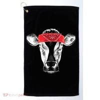 Hippie Cow Red Bandanna  Golf Towel thumb 0