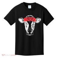 Hippie Cow Red Bandanna  Kids T-Shirt thumb 0