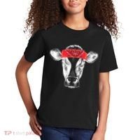 Hippie Cow Red Bandanna  Kids T-Shirt thumb 2