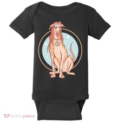 Hippie Dog Baby Bodysuit