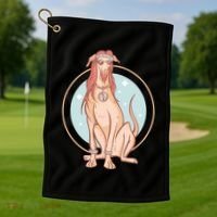 Hippie Dog Golf Towel thumb 1
