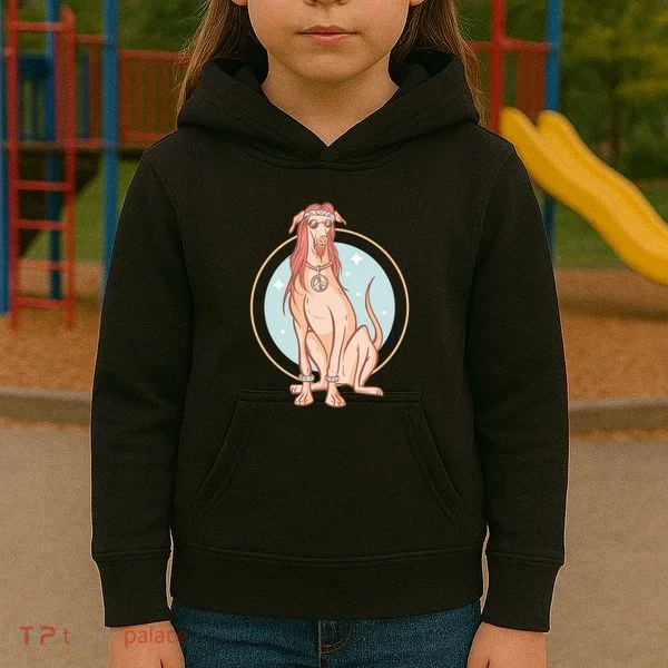 Hippie Dog Kids Hoodie