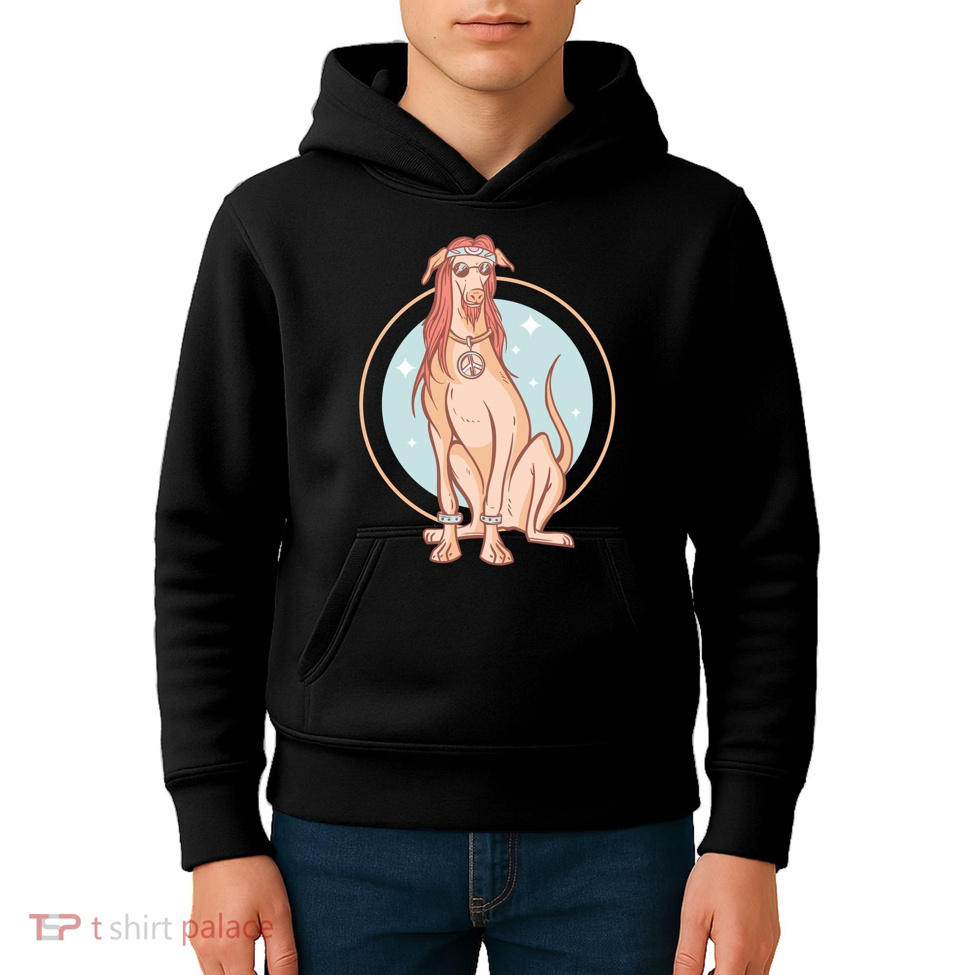 Hippie Dog Kids Hoodie
