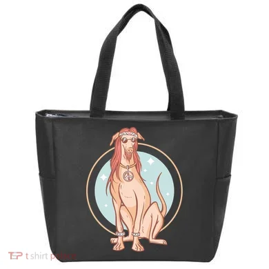 Hippie Dog Tote Bag