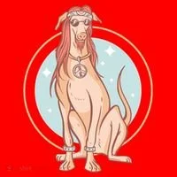 Hippie Dog Santa Hat thumb 1