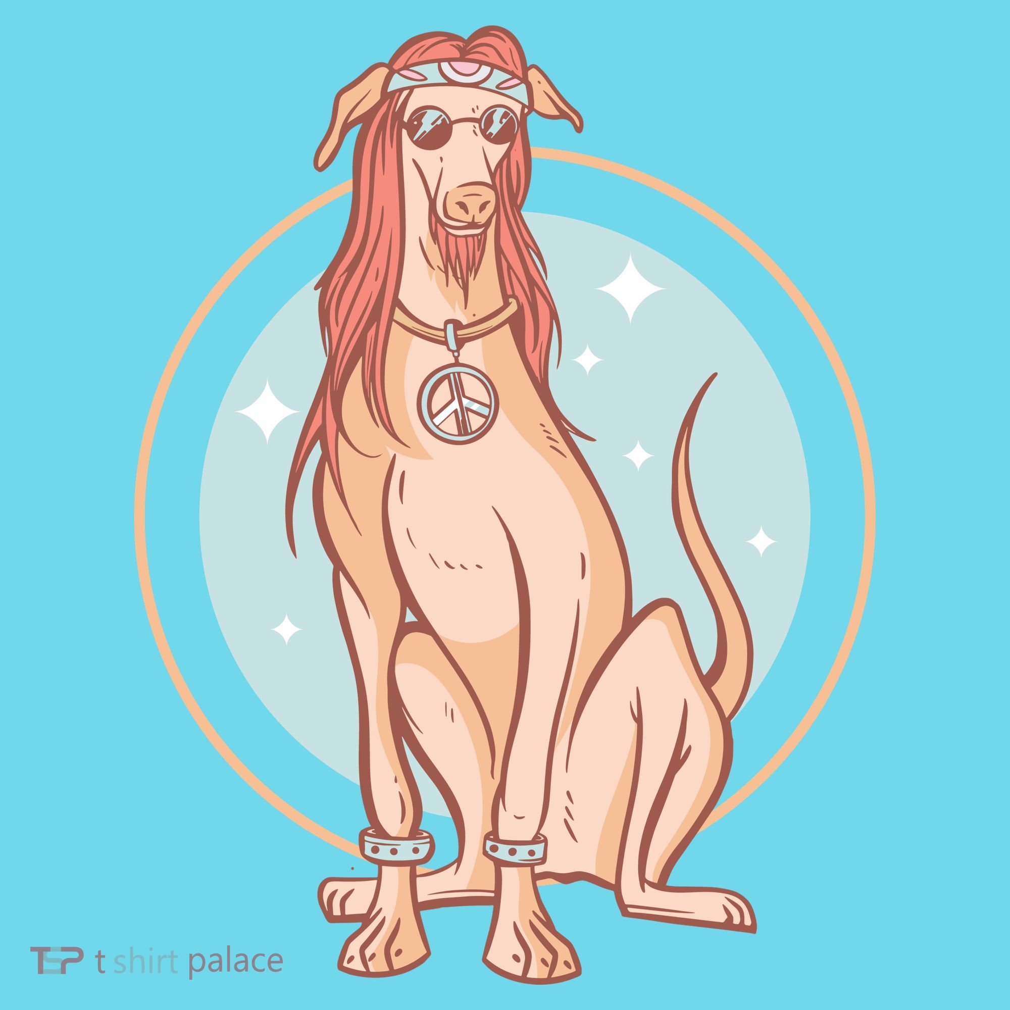 Hippie Dog T-Shirt