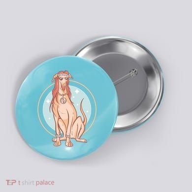 Hippie Dog Button