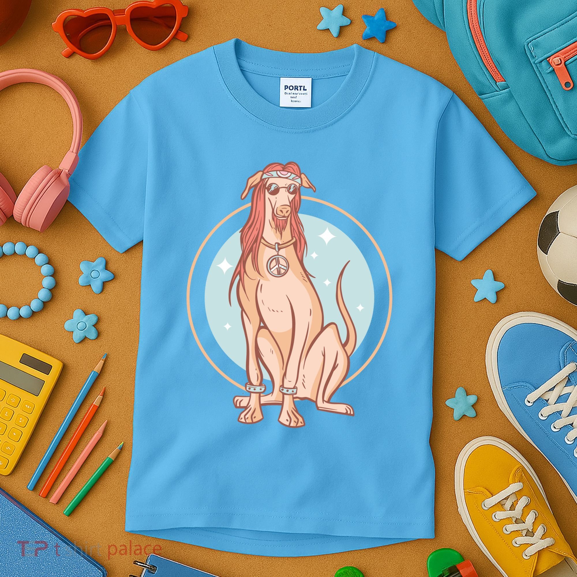 Hippie Dog Kids T-Shirt
