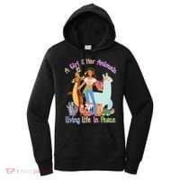 Hippie Girl And Her Animals Living Life Women's Hoodie thumb 0