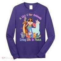 Hippie Girl And Her Animals Living Life Long Sleeve Shirt thumb 0