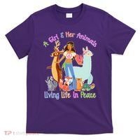 Hippie Girl And Her Animals Living Life T-Shirt thumb 0