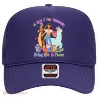 Hippie Girl And Her Animals Living Life Hat thumb 0