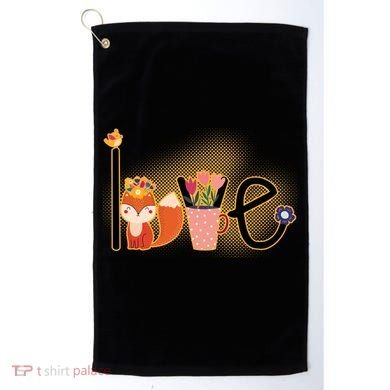 Hippie Love Spring Golf Towel