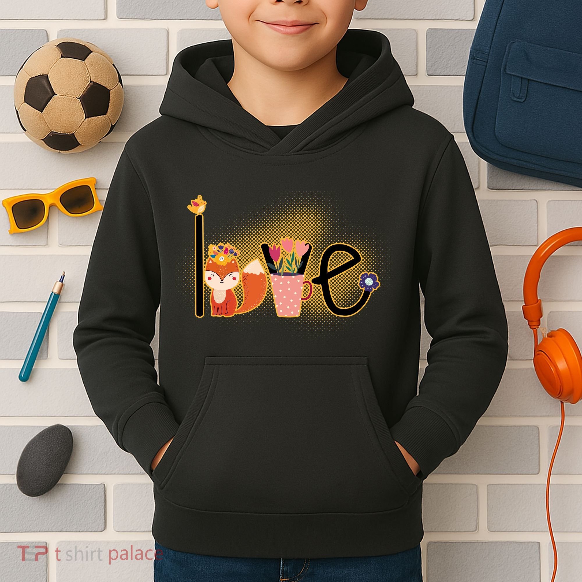 Hippie Love Spring Kids Hoodie