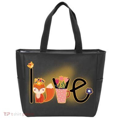 Hippie Love Spring Tote Bag