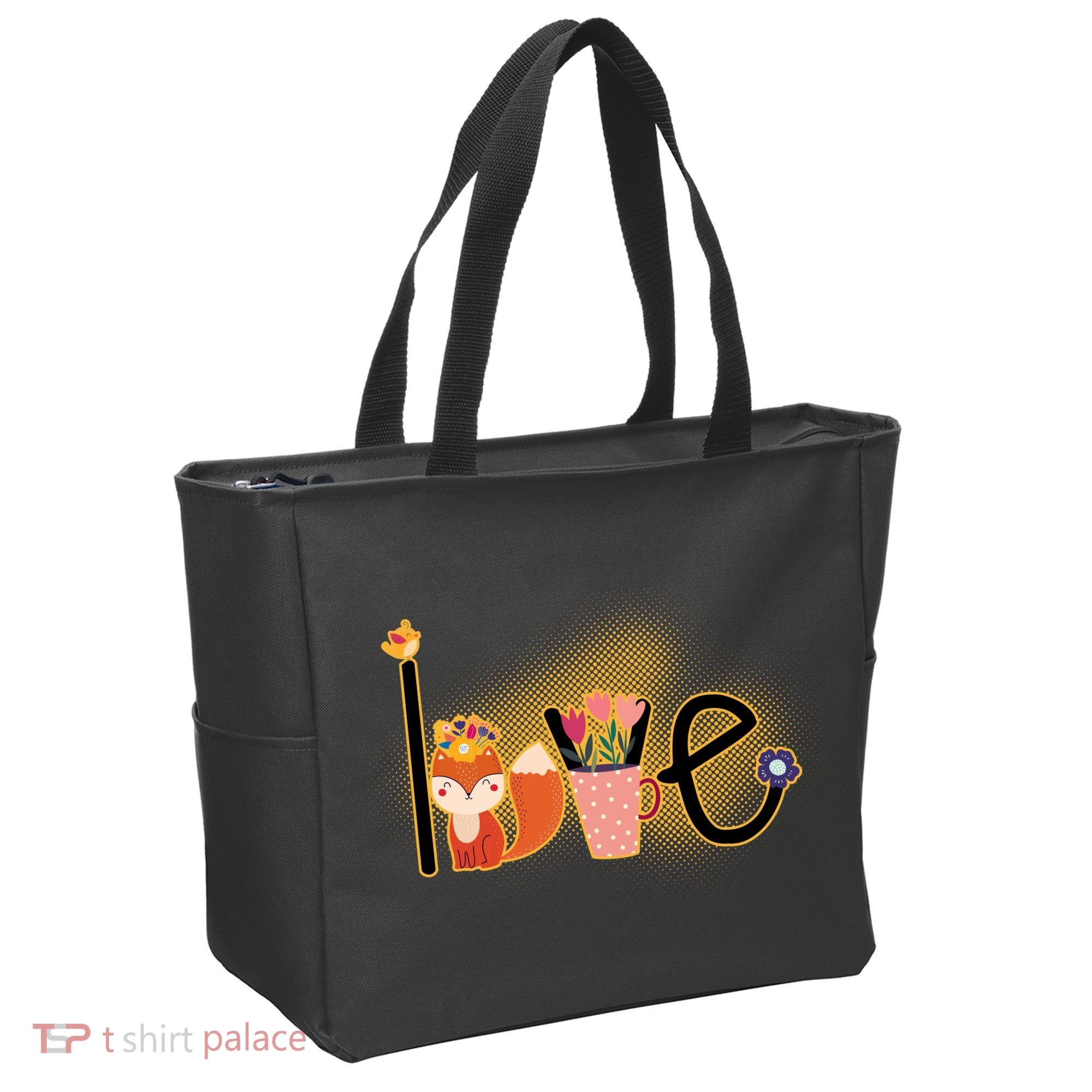 Hippie Love Spring Tote Bag