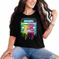 Hippie Van Dripping Rainbow Comfort Colors T-Shirt thumb 0