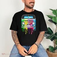 Hippie Van Dripping Rainbow Comfort Colors T-Shirt thumb 3