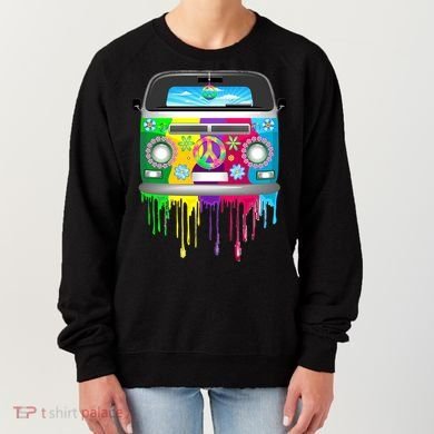 Hippie Van Dripping Rainbow Women's Sweatshirt