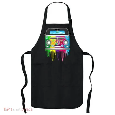 Hippie Van Dripping Rainbow Apron