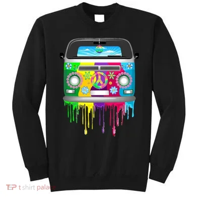 Hippie Van Dripping Rainbow Sweatshirt