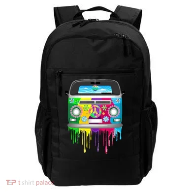 Hippie Van Dripping Rainbow Backpack